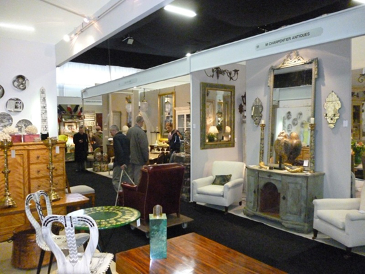 Business was slower than previous years at the winter Decorative Antiques and Textiles Fair in Battersea Park, although some dealers reported some encouraging sales given the prevailing economic climate. Image: Auction Central News.